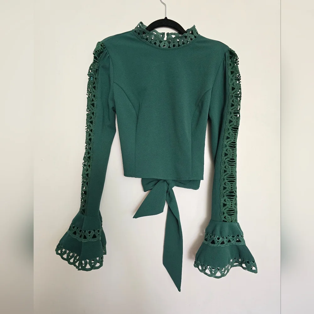 Angel Biba Green Long Sleeve Shirts